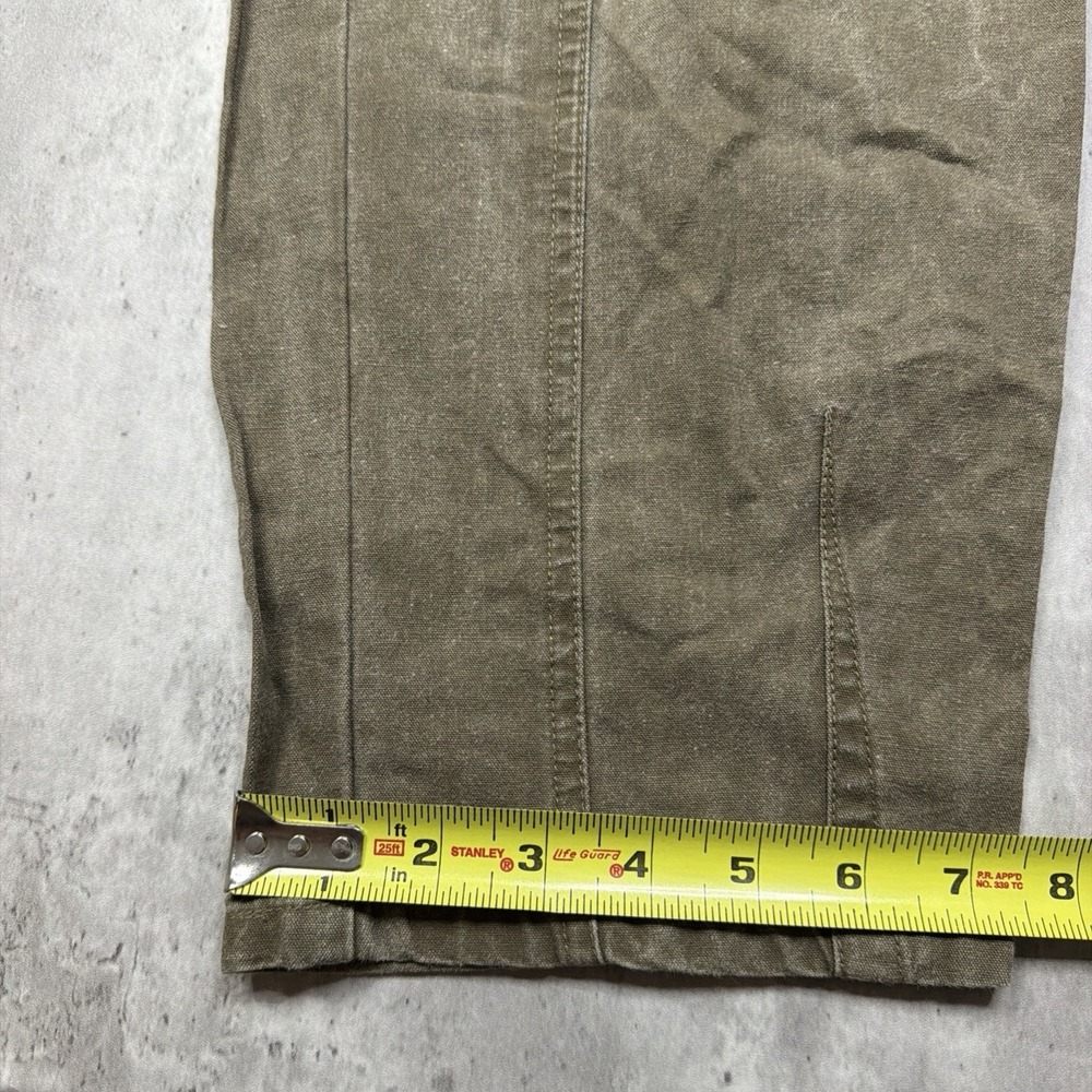 VTG Bugle Boy Pleated Cargo Pants Fits 32 Baggy 80s Brown Carpenter Jeans Khakis - Picture 10 of 10